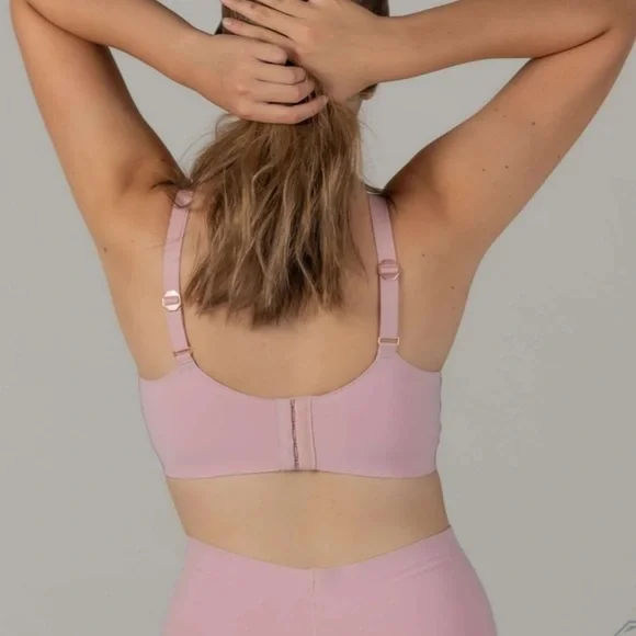 PARATUS OMNIA LAPIS Bonded Wirefree Bra In Pink Size 4XL Full Cup - Picture 9 of 12